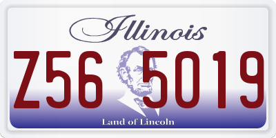IL license plate Z565019