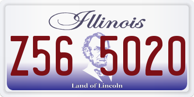 IL license plate Z565020