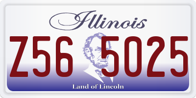 IL license plate Z565025