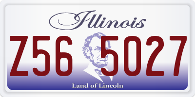 IL license plate Z565027