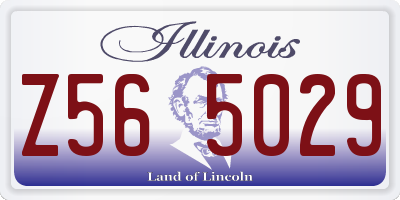 IL license plate Z565029