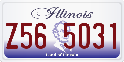IL license plate Z565031