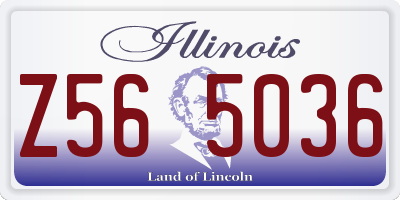 IL license plate Z565036