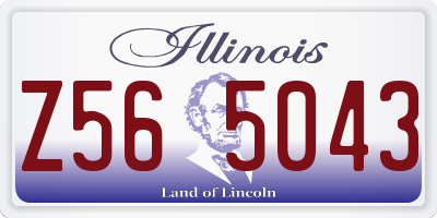 IL license plate Z565043