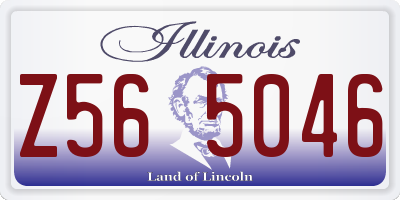 IL license plate Z565046