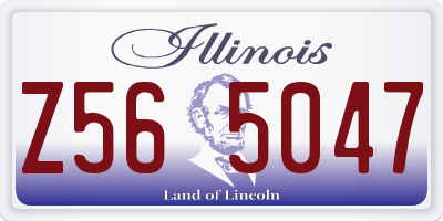 IL license plate Z565047
