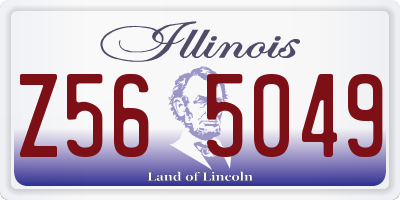 IL license plate Z565049