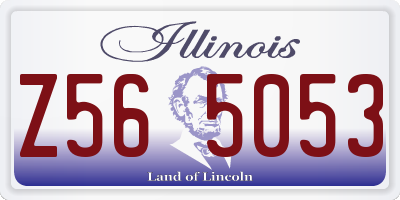 IL license plate Z565053