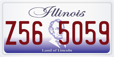 IL license plate Z565059