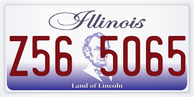 IL license plate Z565065