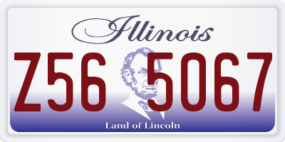 IL license plate Z565067