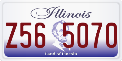 IL license plate Z565070
