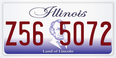 IL license plate Z565072