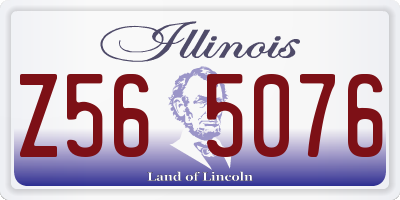 IL license plate Z565076