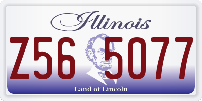 IL license plate Z565077