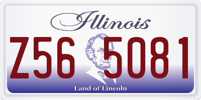 IL license plate Z565081