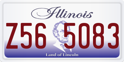 IL license plate Z565083