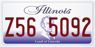 IL license plate Z565092