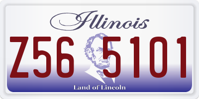 IL license plate Z565101