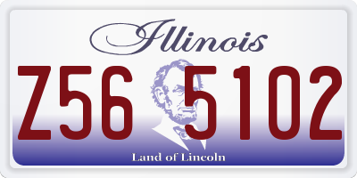 IL license plate Z565102