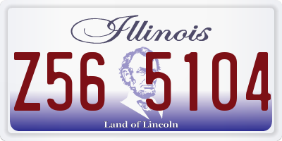 IL license plate Z565104