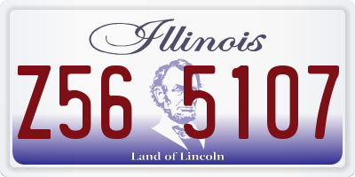 IL license plate Z565107