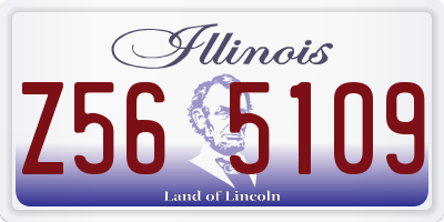 IL license plate Z565109