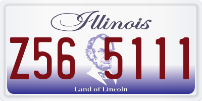 IL license plate Z565111