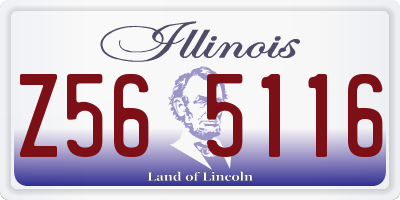 IL license plate Z565116