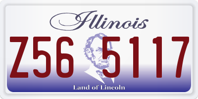 IL license plate Z565117