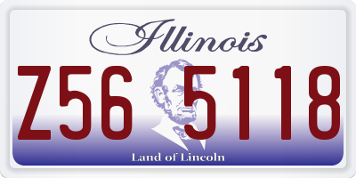 IL license plate Z565118