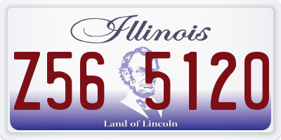 IL license plate Z565120