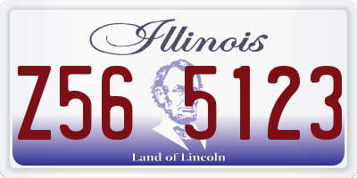 IL license plate Z565123