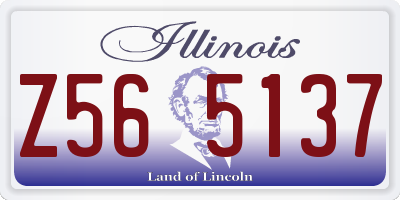 IL license plate Z565137