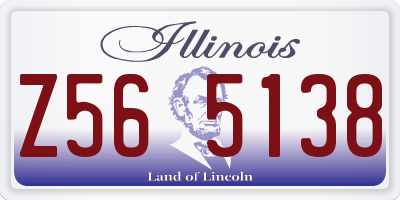IL license plate Z565138