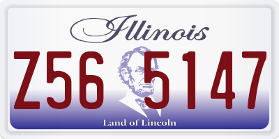 IL license plate Z565147