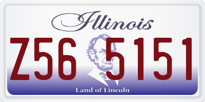 IL license plate Z565151