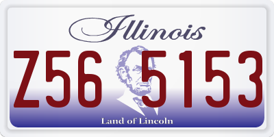 IL license plate Z565153