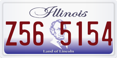 IL license plate Z565154