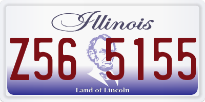 IL license plate Z565155