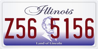 IL license plate Z565156