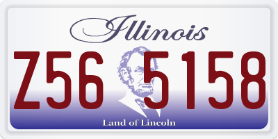 IL license plate Z565158