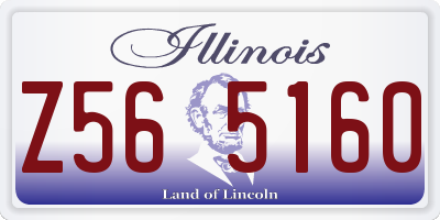 IL license plate Z565160