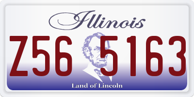 IL license plate Z565163