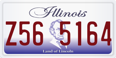 IL license plate Z565164