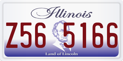 IL license plate Z565166