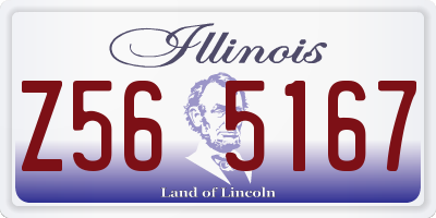 IL license plate Z565167