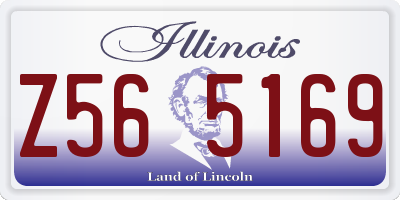 IL license plate Z565169
