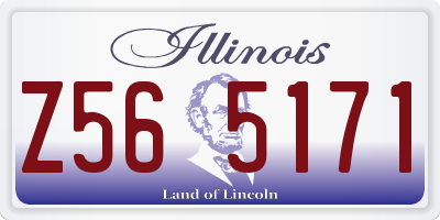 IL license plate Z565171
