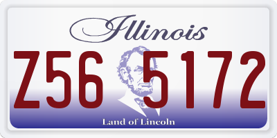 IL license plate Z565172